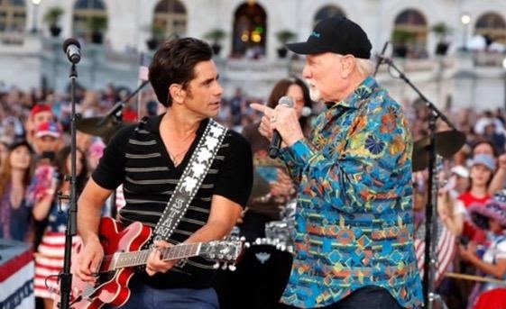john stamos and mike love The Beach Boys perform together