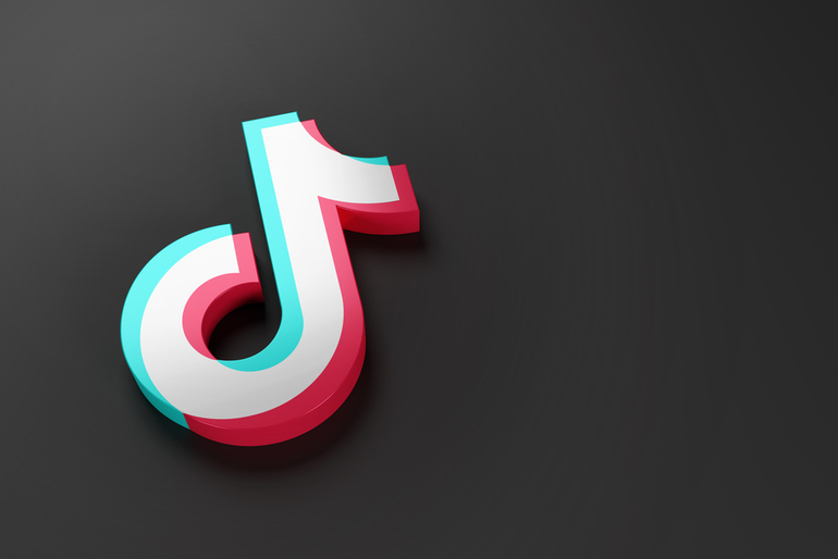 Popular music video sharing platform TikTok logo