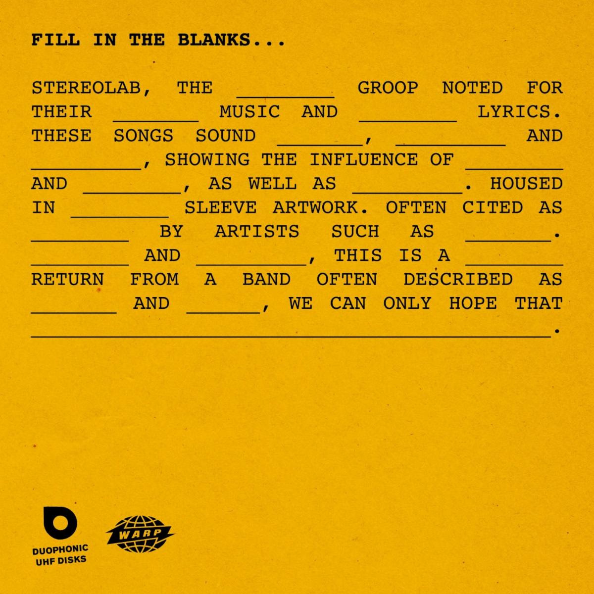 fill in the blanks stereolab puzzle