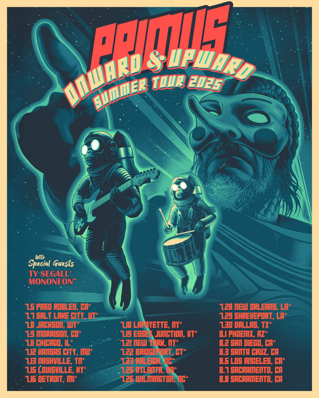 Primus tour 2025 poster