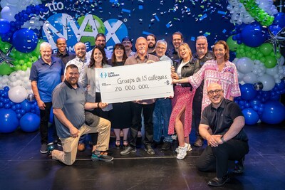 Fifteen colleagues become millionaires in Trois-Rivières thanks to Lotto Max (CNW Group/Loto-Québec)