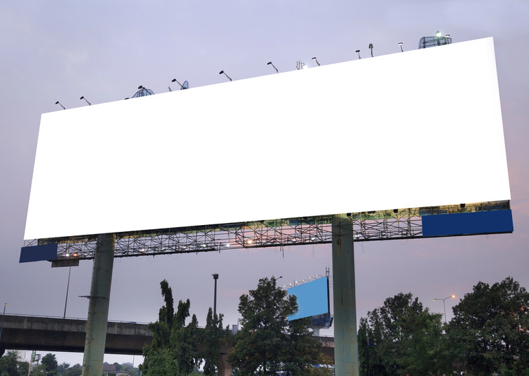 Outdoor billboard available for advertisements