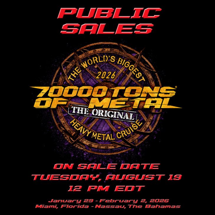 ⭕新春万福⭕️（26）典型的USメタルなど いろいろ まとめ セット 70000TONS OF METAL Announces Public Sales Date for 2026 Voyage and