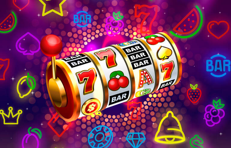 Close-up of a visually striking online slot game