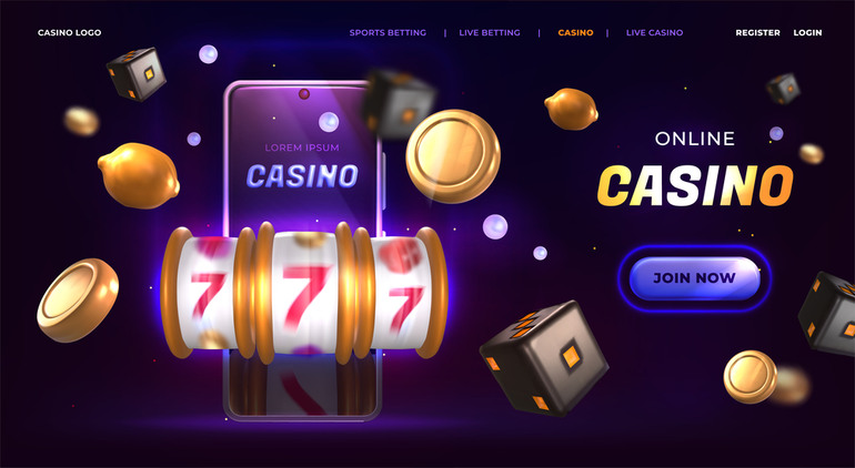 777 slot machine and dice representing online gambling platforms supporting Mifinity deposits