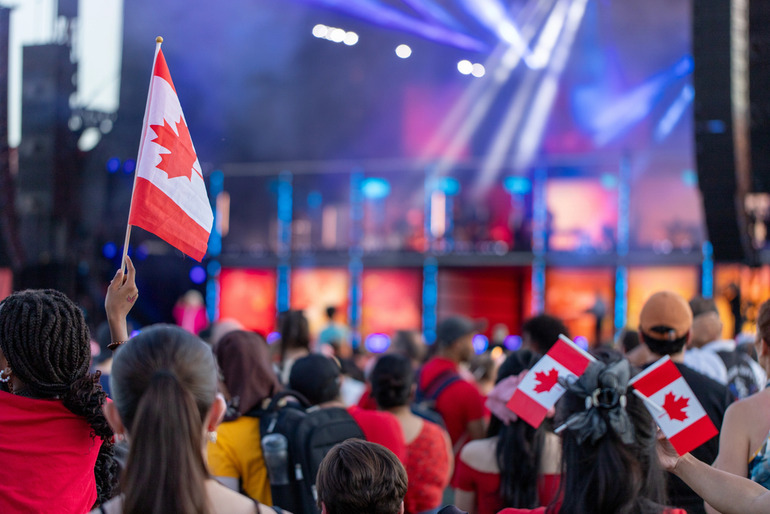 A live music concert in Canada