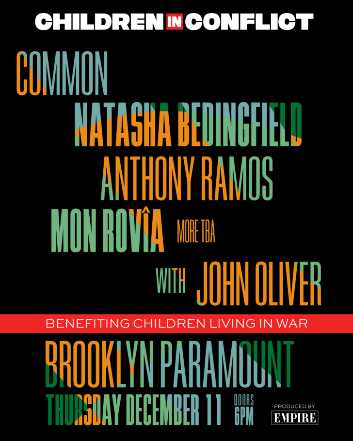 Common, Natasha Bedingfield, Anthony Ramos to Headline ‘Children in Conflict Show’ Benefit Concert
