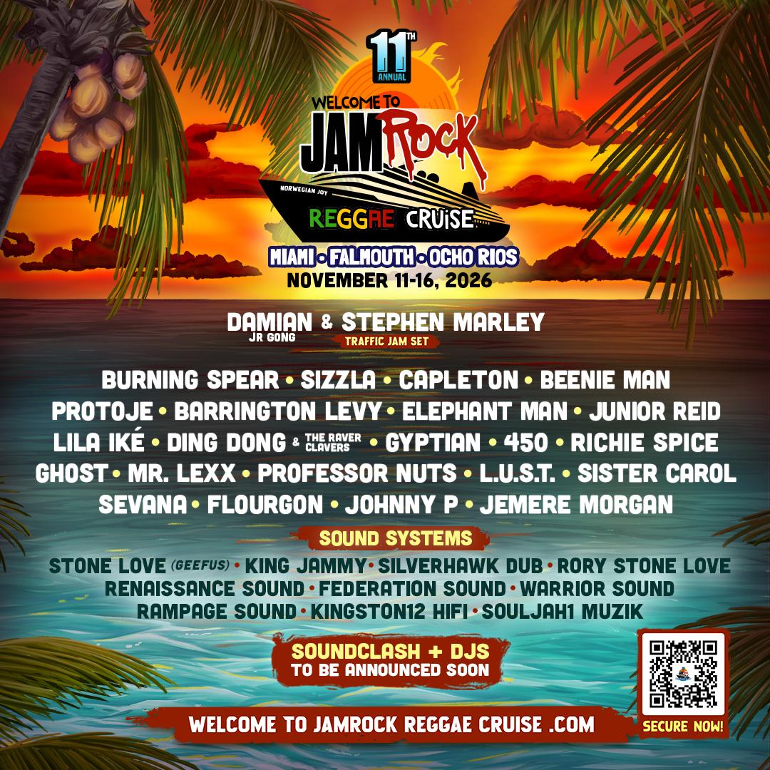 welcome to jamrock reggae cruise 2026 admat