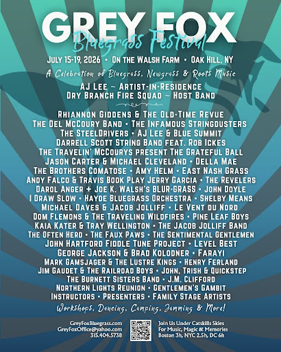 Grey Fox Bluegrass Festival admat