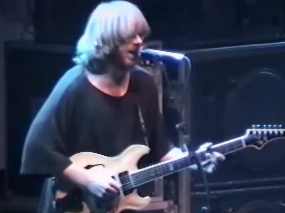 Phish Trey Anastasio performing live in 1994.