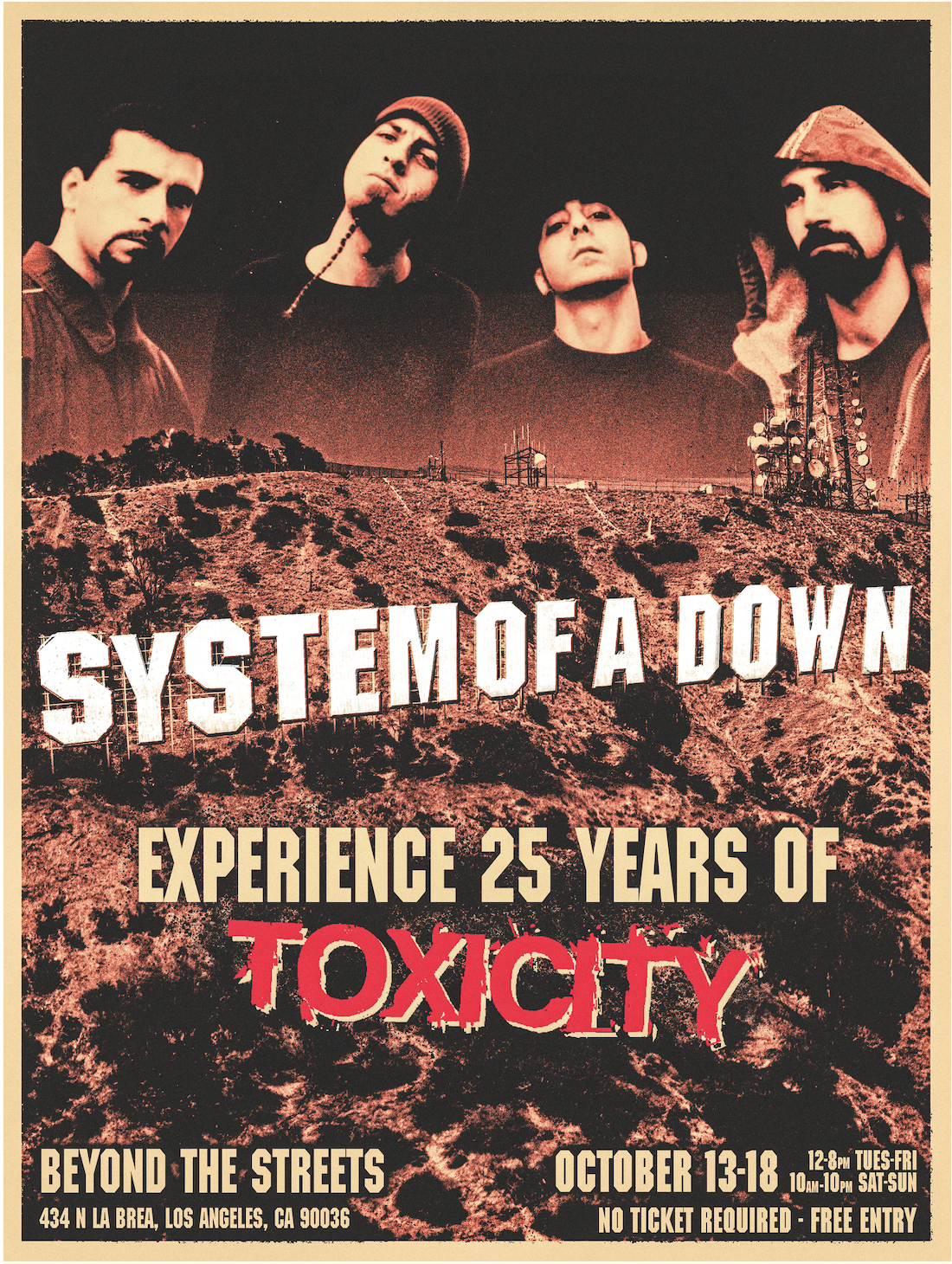 System Of A Down ahead of the Toxicity 25th anniversary exhibition