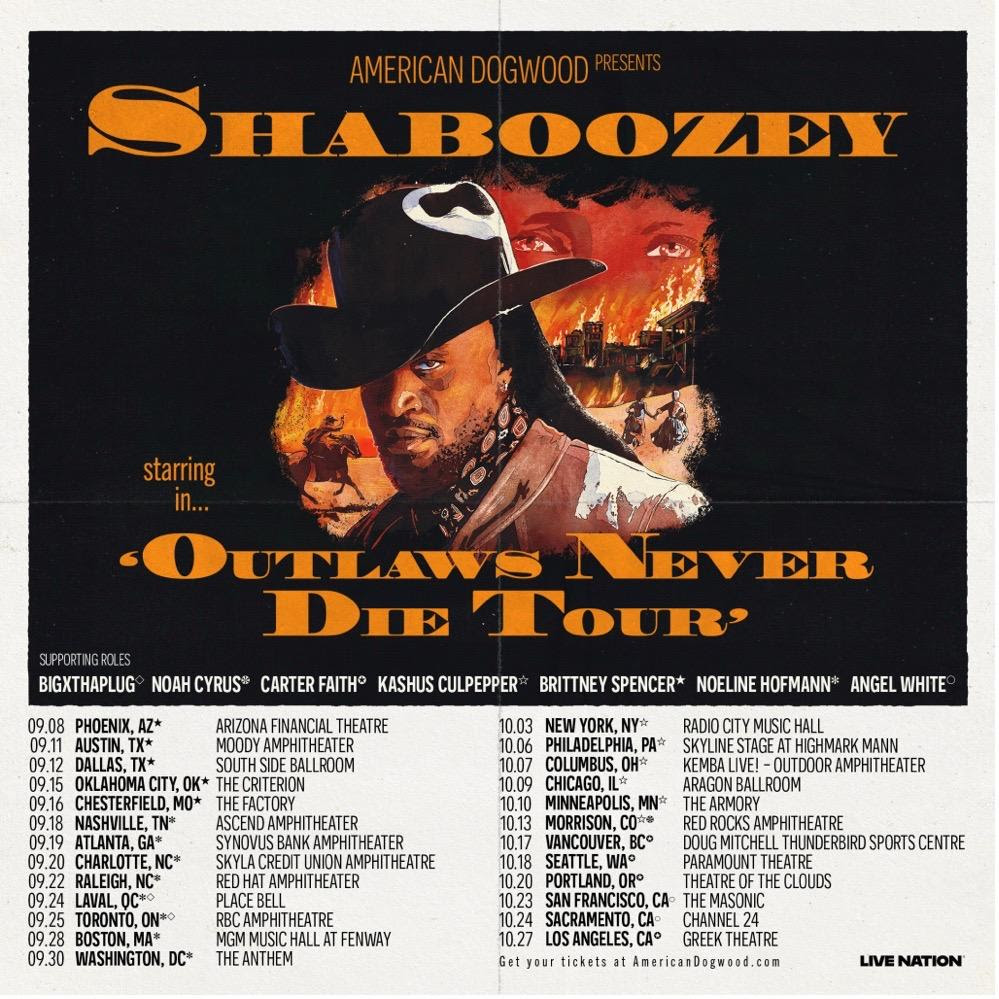 a promotional photo for the Outlaws Never Die Tour