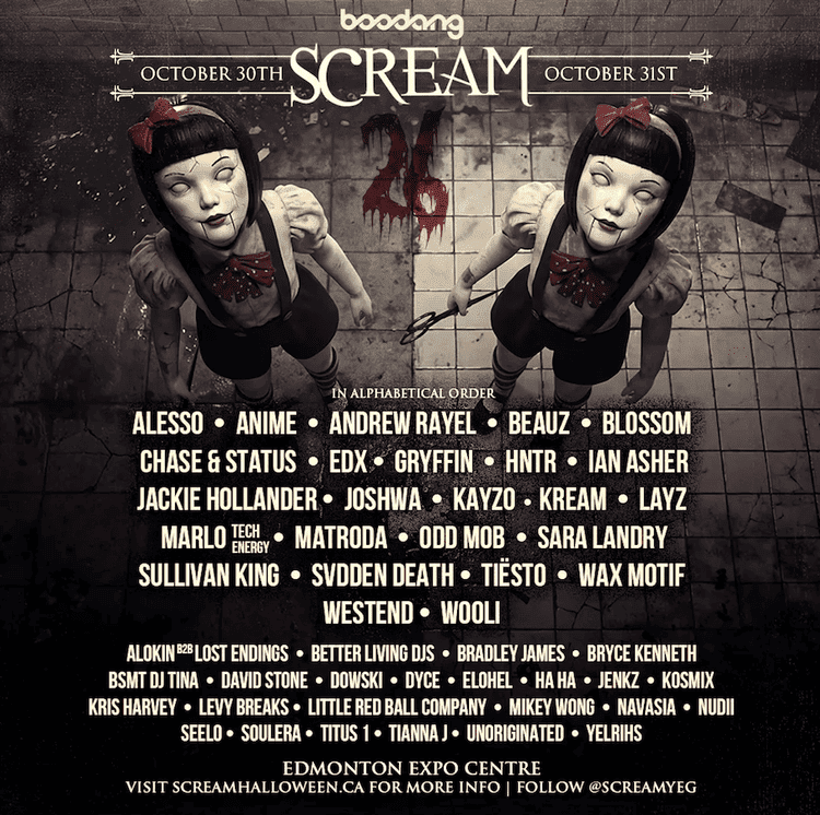 SCREAM Edmonton 2026 Lineup